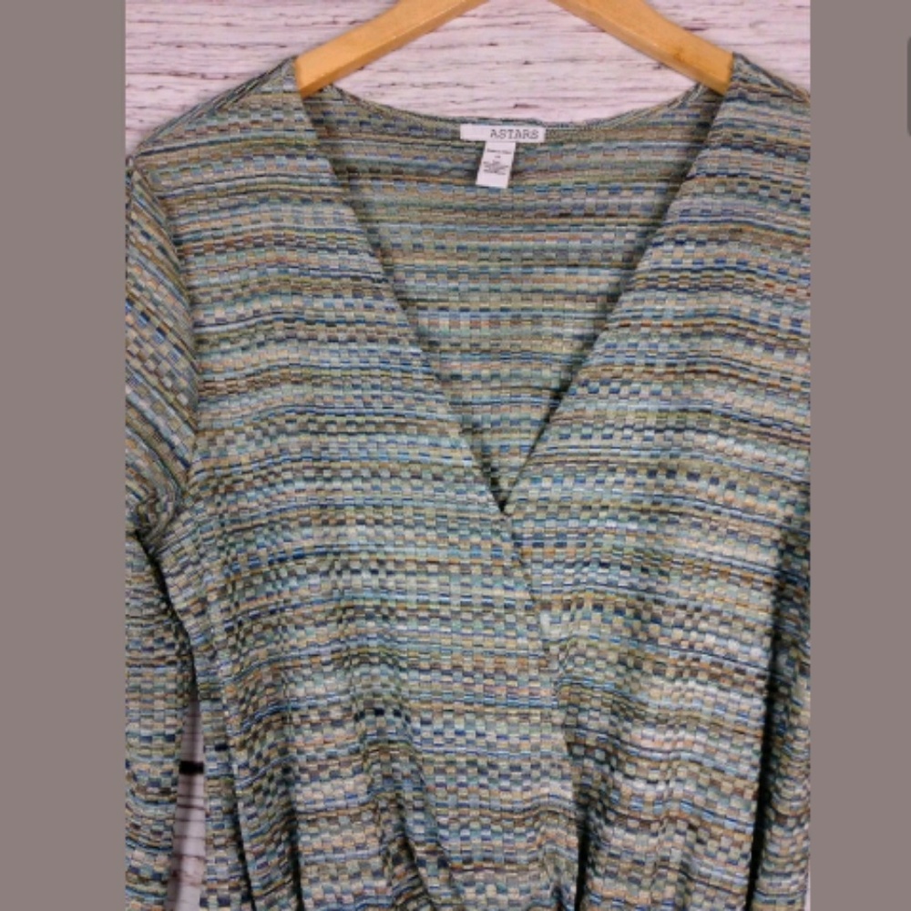 Astars Multicolor Striped Stretch Romper SZ XS - Picture 5 of 8